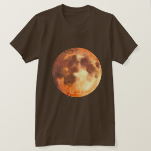 Camiseta Crear su propia Luna Naranja Mística
