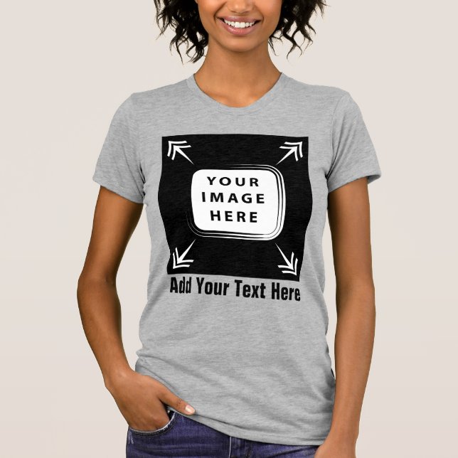 Camiseta Crear su propia plantilla de Personalizado Regalos (Anverso)