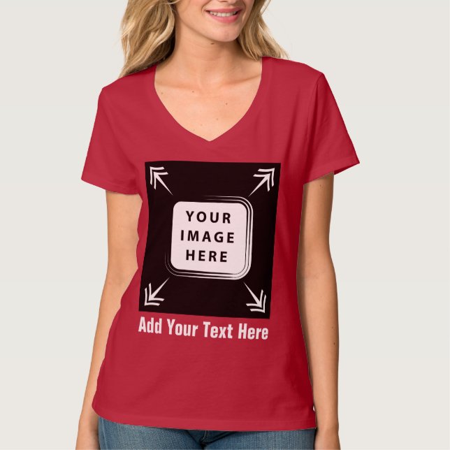 Camiseta Crear su propia plantilla de Personalizado Regalos (Anverso)