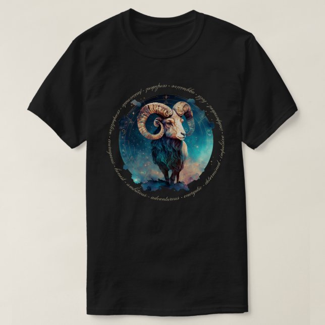 Camiseta Crear su propio Aries Zodiac Celestial (Diseño del anverso)