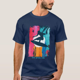 Camiseta Crear su propio atardecer tropical de arte retro