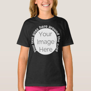 Camiseta crear su propio chica de texto de personalizado de