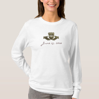 Camiseta Crear su propio claddagh irlandés de oro