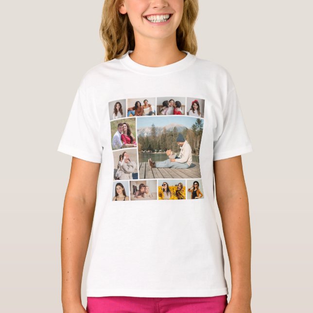 Camiseta Crear su propio Collage de fotos 11 (Anverso)