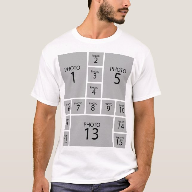Camiseta Crear su propio COLLAGE DE FOTOS 15 personalizado (Anverso)