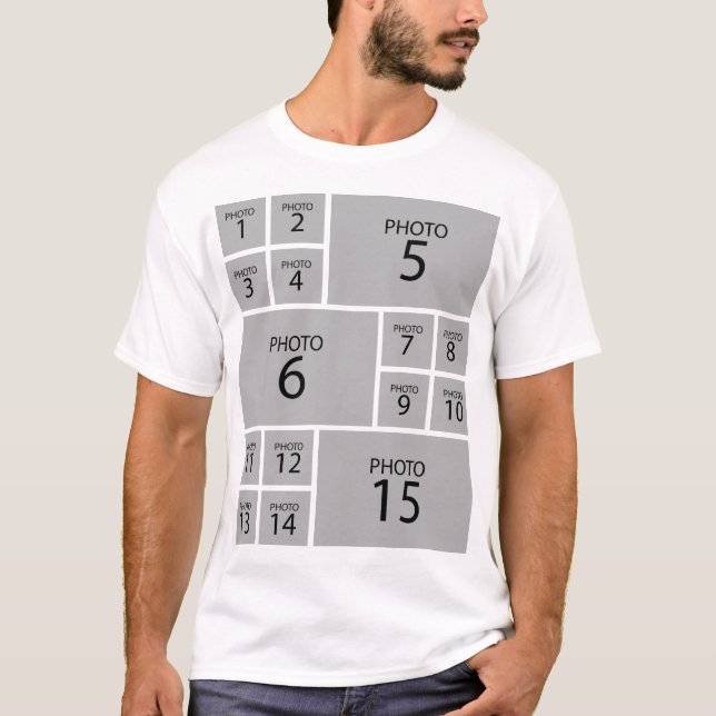 Camiseta Crear su propio COLLAGE DE FOTOS 15 personalizado (Anverso)