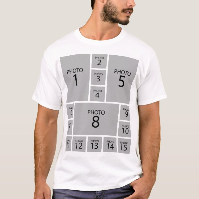 Camiseta Crear su propio COLLAGE DE FOTOS 15 personalizado (Anverso)