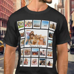 Camiseta Crear su propio Collage de fotos 20 personalizado<br><div class="desc">Crea tu propia camiseta de collage de fotos personalizada con 20 de tus fotos favoritas en un diseño elegante y a la moda. Añade tu propio texto para cualquier ocasión.</div>