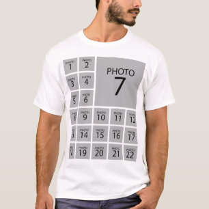 Camiseta Crear su propio COLLAGE DE FOTOS 22 personalizado
