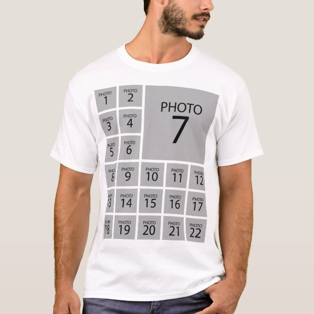 Camiseta Crear su propio COLLAGE DE FOTOS 22 personalizado (Anverso)