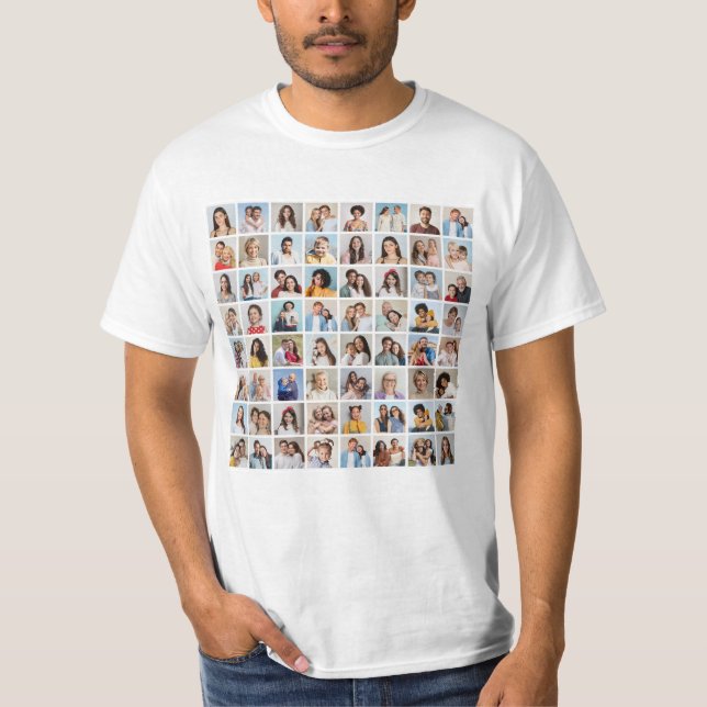 Camiseta Crear su propio Collage de fotos 64 (Anverso)