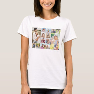 Camiseta Crear su propio Collage de fotos de esquinas redon