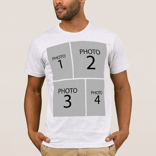 Camiseta Crear su propio COLLAGE DE FOTOS Personalizado 8 (Anverso)