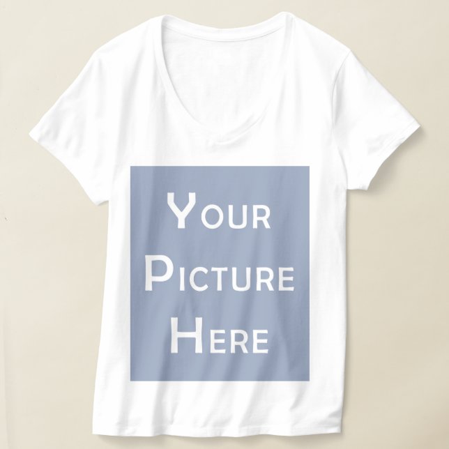 Camiseta Crear su propio diseño fotográfico de plantilla en (Distribución )
