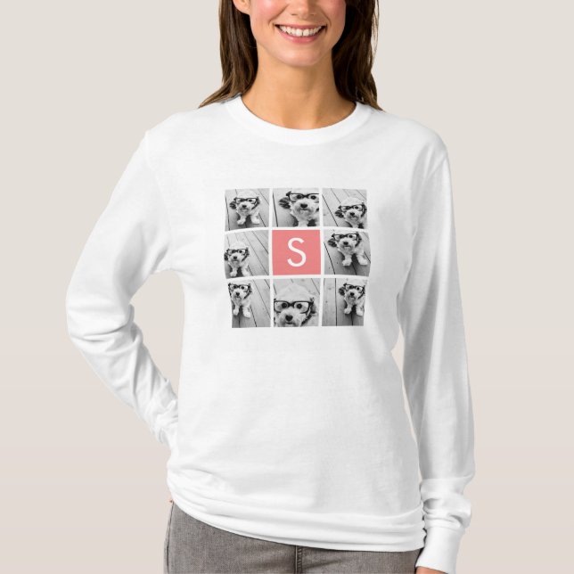 Camiseta Crear su propio monograma de Personalizado de Inst (Anverso)