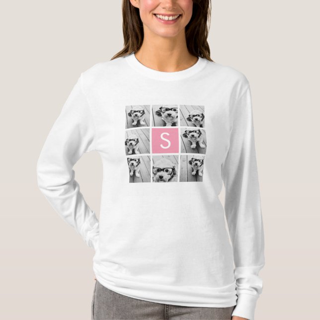 Camiseta Crear su propio monograma de Personalizado de Inst (Anverso)