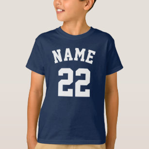 Camiseta Crear su propio nombre número Deportes Niños Jerse
