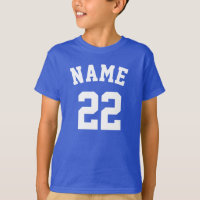 Crear su propio nombre número Deportes Niños Jerse
