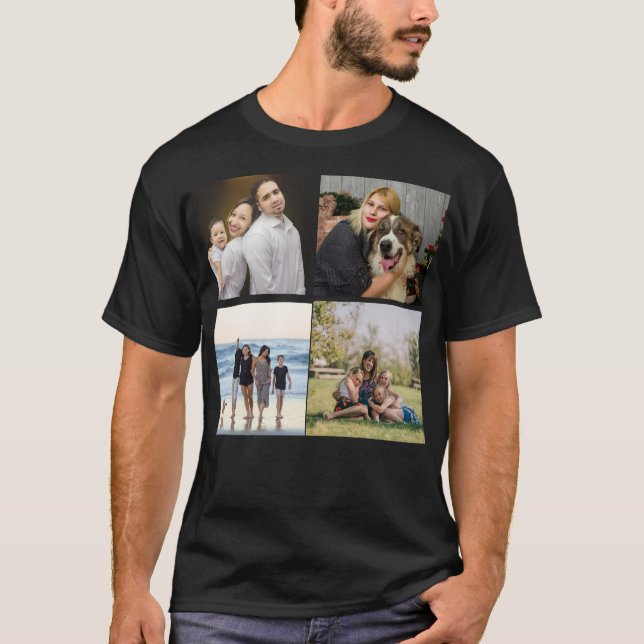 Camiseta Crear su propio Personalizado de Collage de fotos  (Anverso)