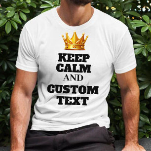 Camiseta Crear su propio texto de mantener la calma y el Pe