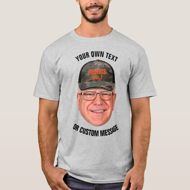 Camiseta Crear su propio Tim Walz (Anverso)