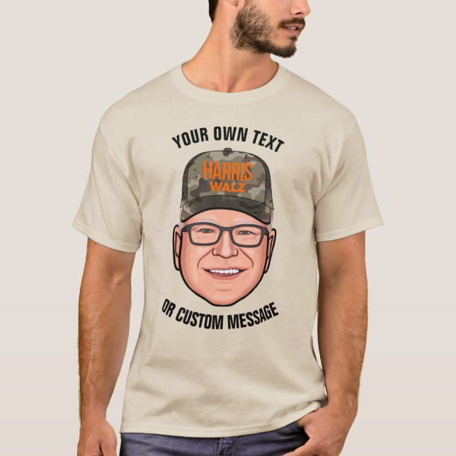 Camiseta Crear su propio Tim Walz (Anverso)