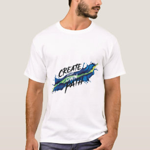 Camiseta Crear su propio trazado Vibrante Diseño Inspirador
