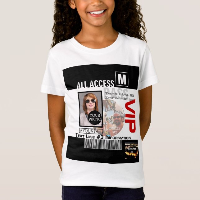 Camiseta Crear su propio VIP Pass 8 maneras de personalizar (Anverso)