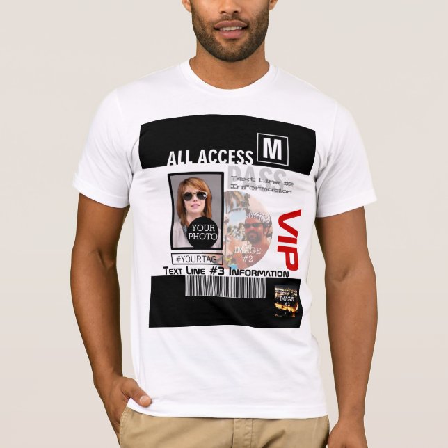 Camiseta Crear su propio VIP Pass 8 maneras de personalizar (Anverso)