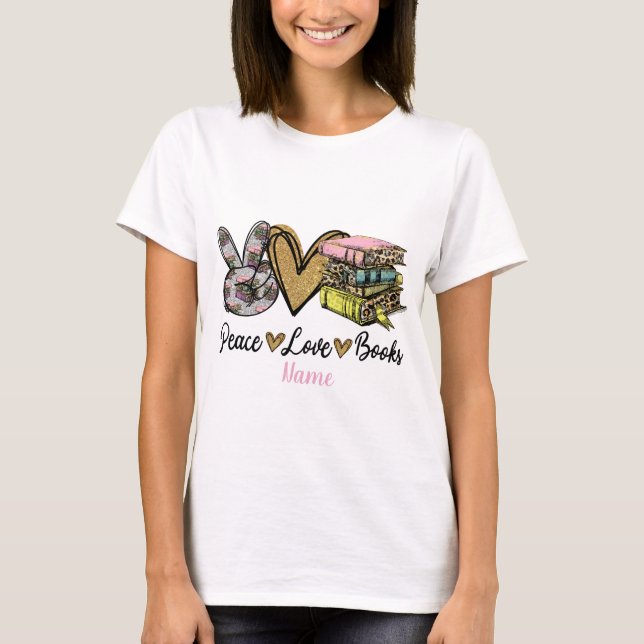 Camiseta Crear sus propios libros de amor por la paz (Anverso)