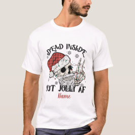 Camiseta Crear sus propios Navidades de Santa Skull