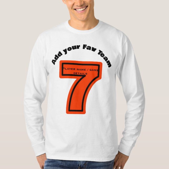 Camiseta Crear tu equipo favorito Nombre 7 Fútbol / Fútbol (Anverso)