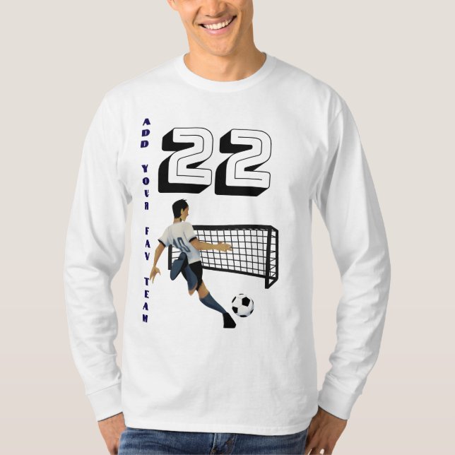 Camiseta Crear tu nombre de equipo favorito Fútbol / Fútbol (Anverso)