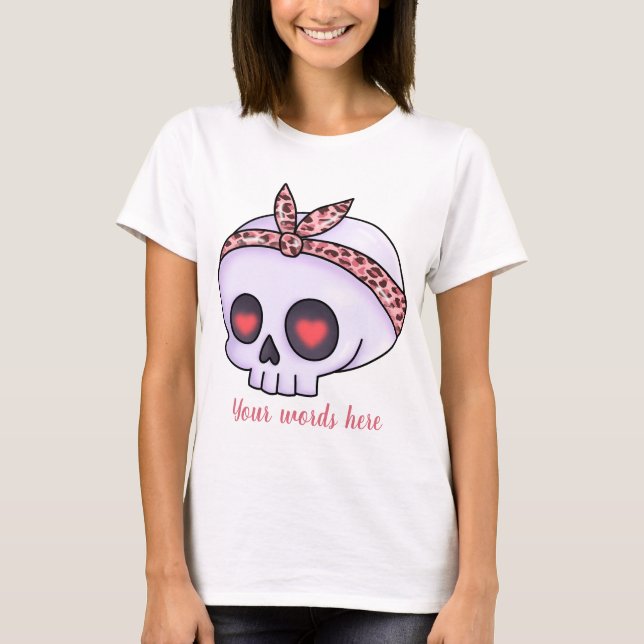 Camiseta Crear tu propio Chibi Skull Valentine (Anverso)