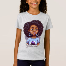 Crear tu propio Chica negro en morado