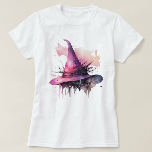 Camiseta Crear tu propio Gorra mágico de brujas (Diseño del anverso)