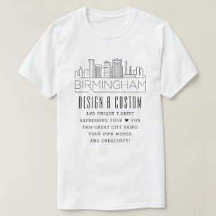 Camiseta Crear Un Personalizado De Birmingham, Tema De Alab