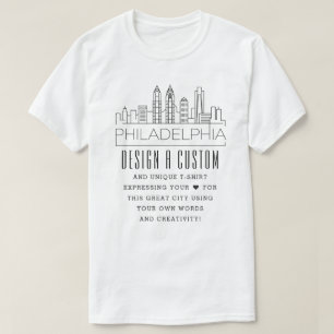 Camiseta Crear un Personalizado Filadelfia, tema de Pensilv