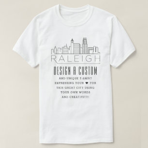 Camiseta Crear Un Personalizado Raleigh, Carolina Del Norte