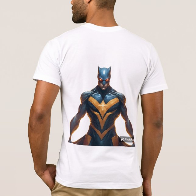 Camiseta Crear una imagen de un superhéroe con el poder de  (Reverso)