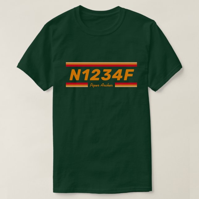 Camiseta Create a Special Aircraft Number T-Shirt (Diseño del anverso)