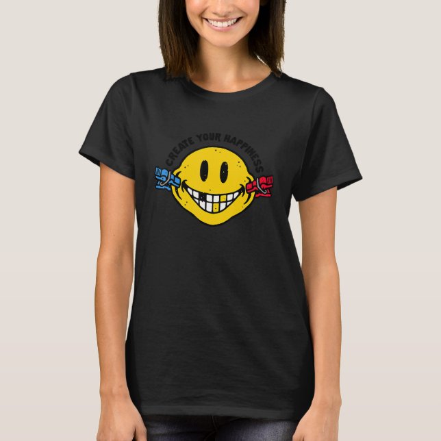 Camiseta Create Your Happiness (Anverso)