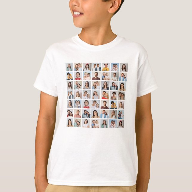 Camiseta Create Your Own 49 Photo Collage Kid's (Anverso)