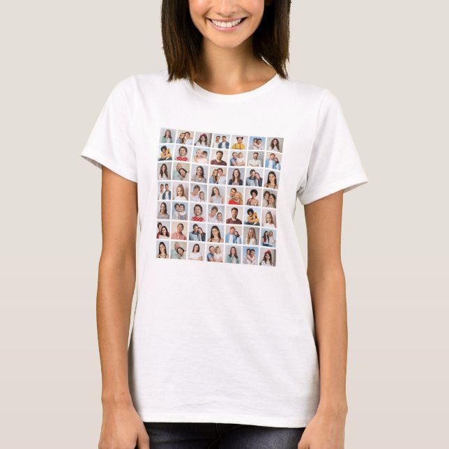 Camiseta Create Your Own 49 Photo Collage Women's (Anverso)