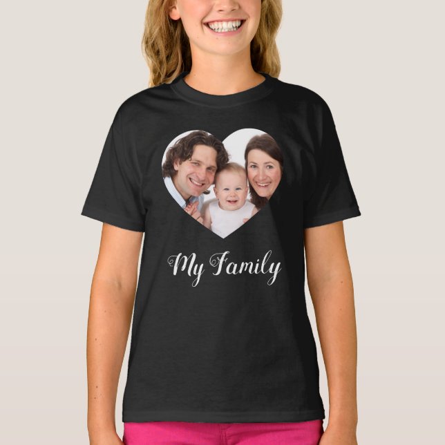 Camiseta Create Your Own I love My family Valentine's Day (Anverso)