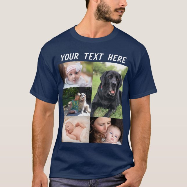 Camiseta Create your own picture Collage Photo Family (Anverso)