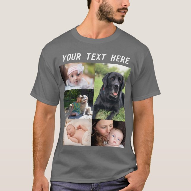 Camiseta Create your own picture Collage Photo Family (Anverso)