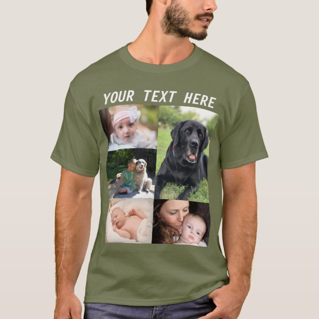 Camiseta Create your own picture Collage Photo Family (Anverso)