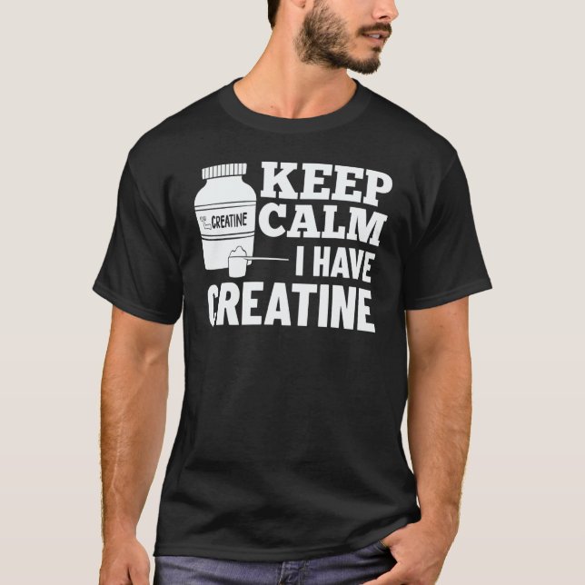 Camiseta Creatine Monohydrate Powder Bodybuilding Supplemen (Anverso)