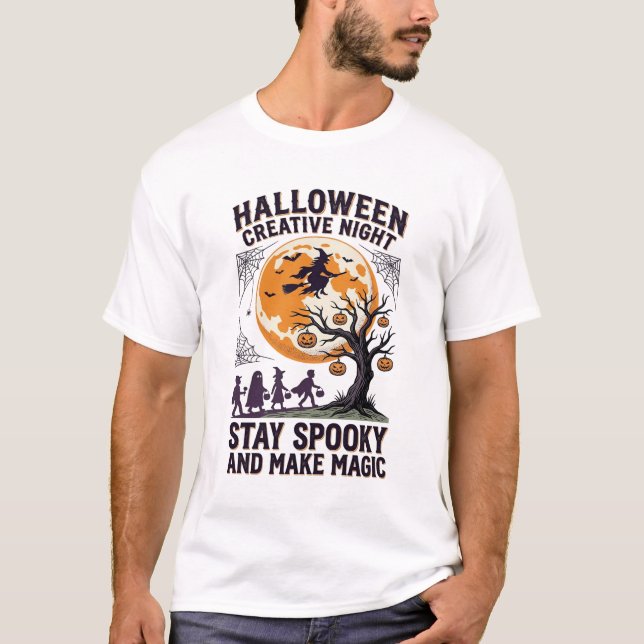 Camiseta Creativa de Halloween Arte de Luna Espelu (Anverso)